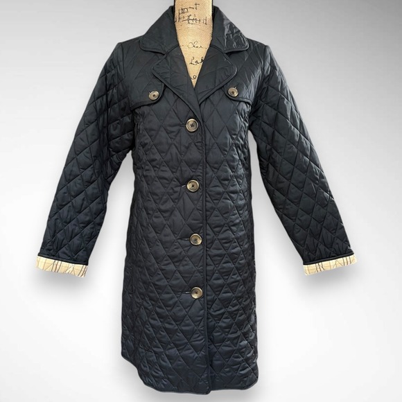 L.L. Bean Jackets & Blazers - L.L. BEAN Women's Vintage‎ Long, Navy, Quilted Insulated Field Jacket | EUC